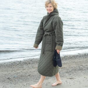 Luksus Badekåben Havet - Grøn - Small