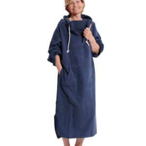 Badeponcho Skagen til voksne - Blå - Ekstra længde XLarge-XXLarge