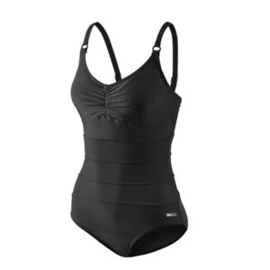 Svømmedragt - Sort med udskæring - 44